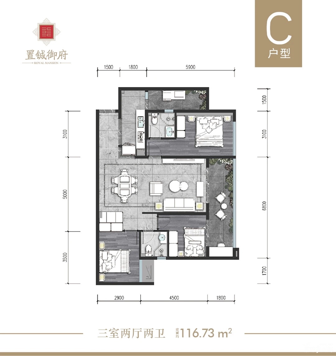 置铖御府丨兴龙湖在售高层,预计将于10月清盘_楼盘动态_茶竹永川网